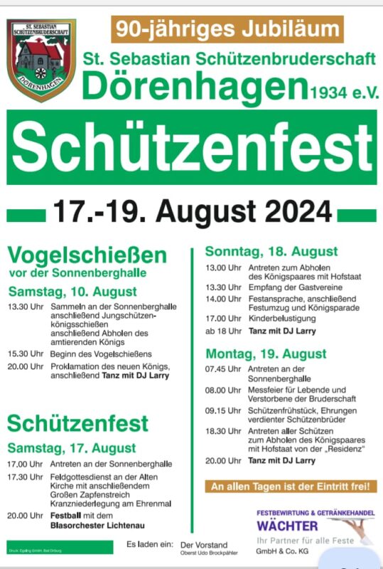 Schützenfest in Dörenhagen